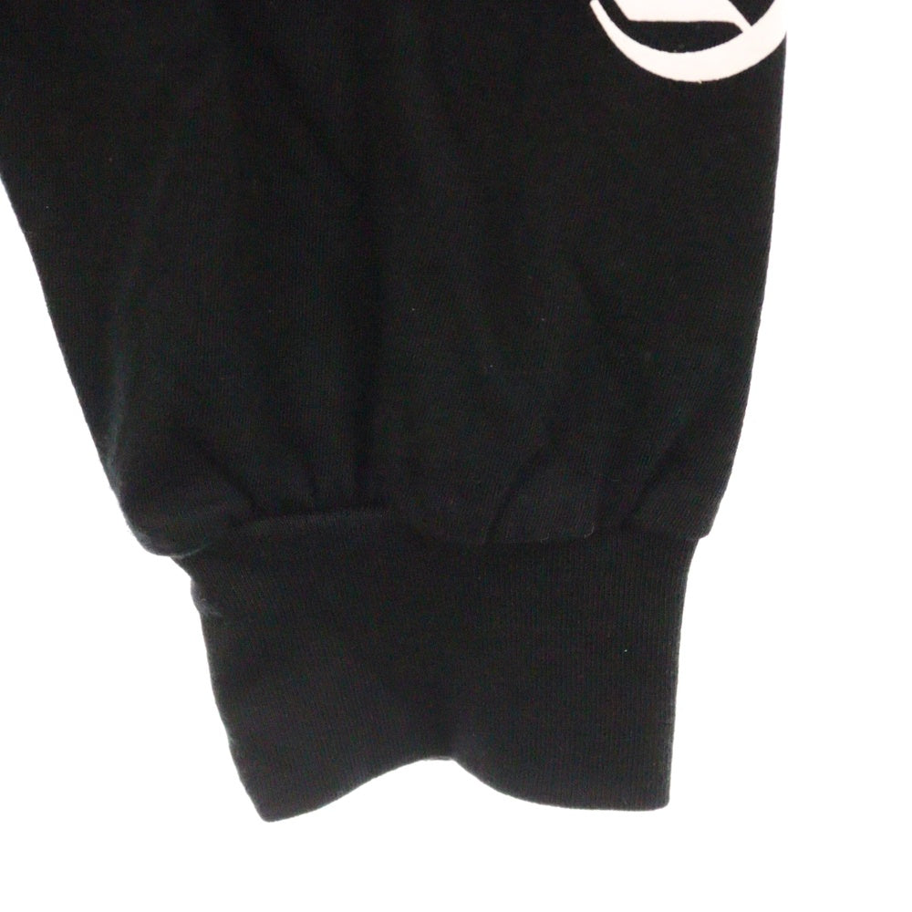 CHROME HEARTS(クロムハーツ) CH L S 1 バックスクロールラベルプリント ロングスリーブ 長袖Tシャツ ブラック