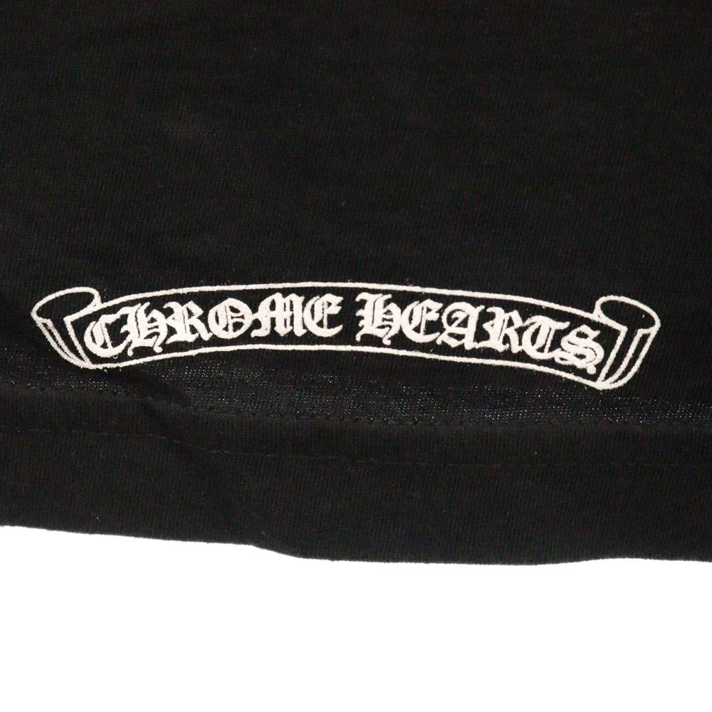 CHROME HEARTS(クロムハーツ) CH L S 1 バックスクロールラベルプリント ロングスリーブ 長袖Tシャツ ブラック