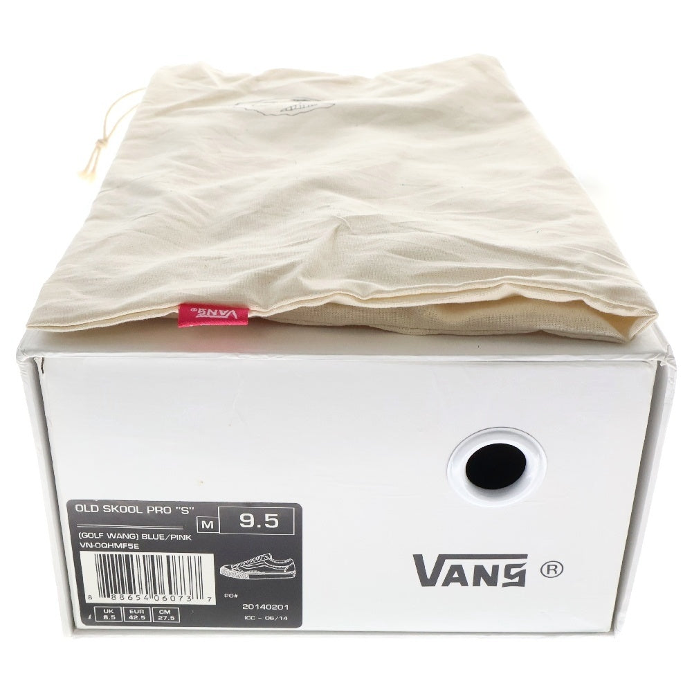 VANS(ヴァンズ) ×Golf Wang Old Skool Pro S Odd Future ゴルフワン オールドスクールプロ ローカットスニーカー ブルー/ピンク US9.5/27.5cm VN-0QHMF5E