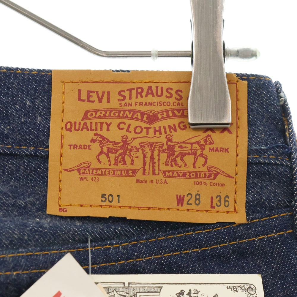 Levi's VINTAGE CLOTHING(リーバイス ビンテージ クロージング) 90s VINTAGE DEAD STOCK フラッシャー付 501XX ボタン裏555 USA製 デニムパンツ インディゴ