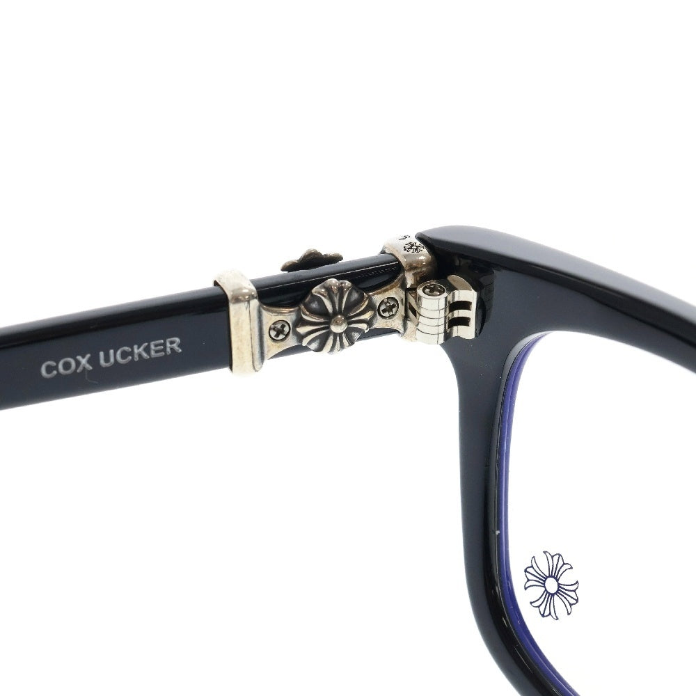 CHROME HEARTS(クロムハーツ) COX UCKER CHクロステンプル ウェリントン サングラス メガネ 眼鏡 ブラック/シルバー