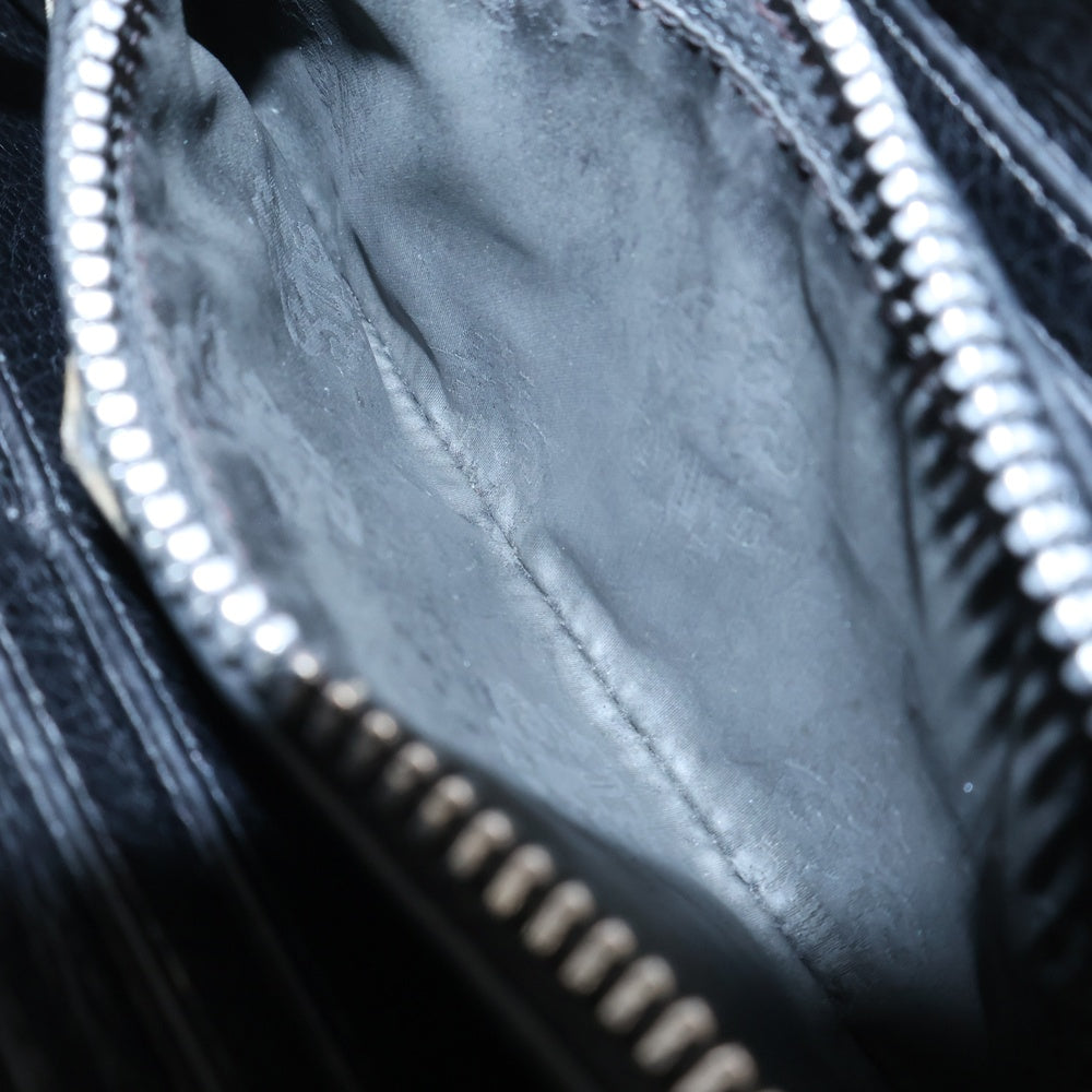 CHROME HEARTS(クロムハーツ) REC F ZIP #2 SCRL LABEL スクロールラベル ダガー ラウンドジップ レザー ロングウォレット 長財布 ブラック