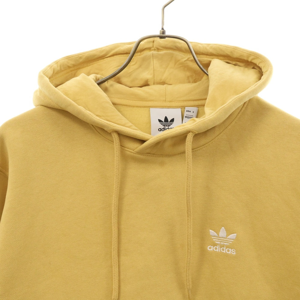 adidas(アディダス) Trefoil Essentials Hoodie トレフォイル エッセンシャルズ プルオーバースウェットパーカー イエロー IR7789