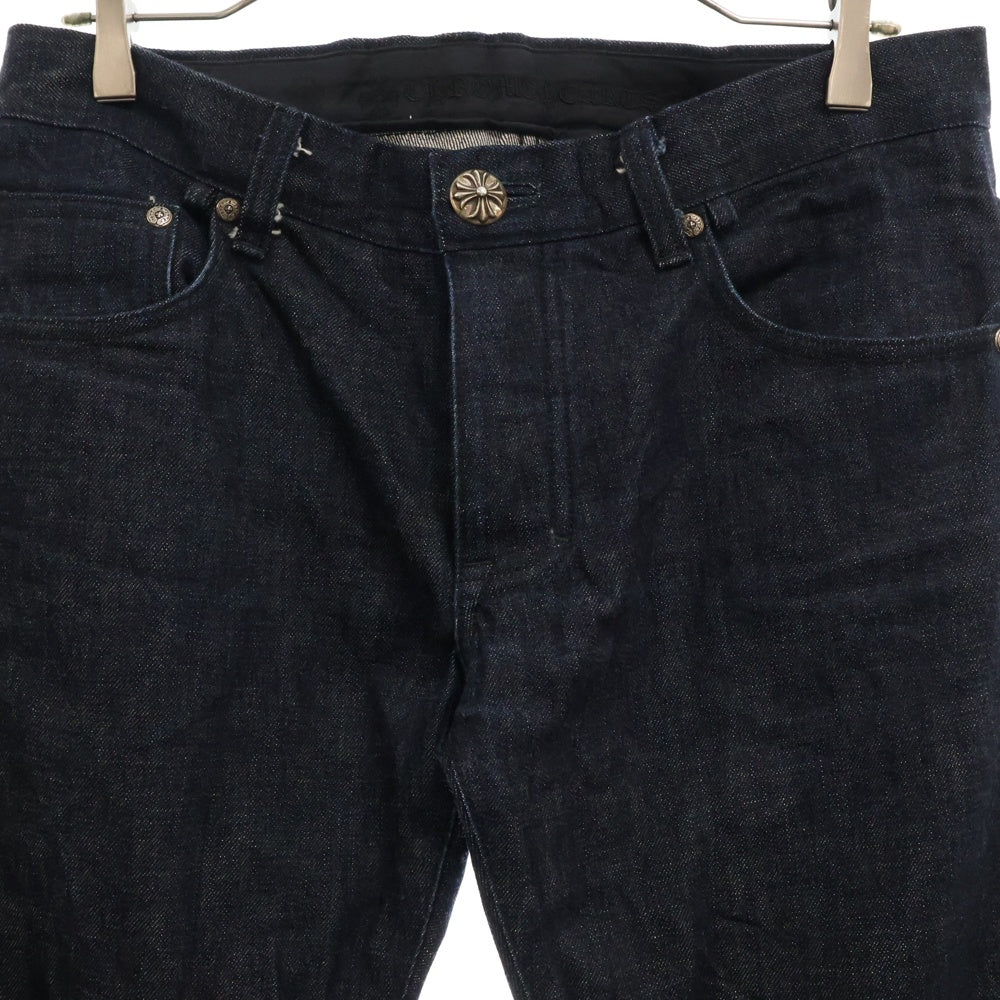 CHROME HEARTS(クロムハーツ) DENIM STRAIGHT PANTS 5POCKET デニムストレートパンツ5ポケット JVPタグ インディゴ