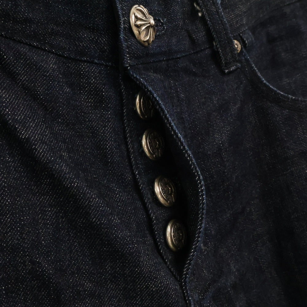 CHROME HEARTS(クロムハーツ) DENIM STRAIGHT PANTS 5POCKET デニムストレートパンツ5ポケット JVPタグ インディゴ