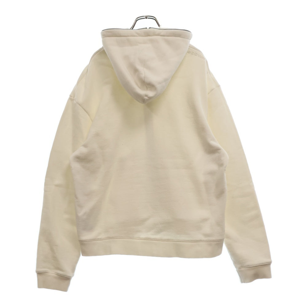 NIKE(ナイキ) ×Travis Scott JORDAN BRAND Pullover Hoodie×トラヴィススコット カクタス ジャック ジョーダンブランド ロゴ 刺繍プリント ジップアップパーカー ホワイト DZ5500-133