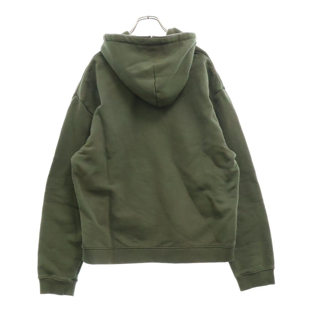 NIKE(ナイキ) ×Travis Scott JORDAN BRAND Pullover Hoodie ×トラヴィススコット カクタス ジャック ジョーダンブランド ロゴ 刺繍プリント ジップアップパーカー カーキ DZ5500-325