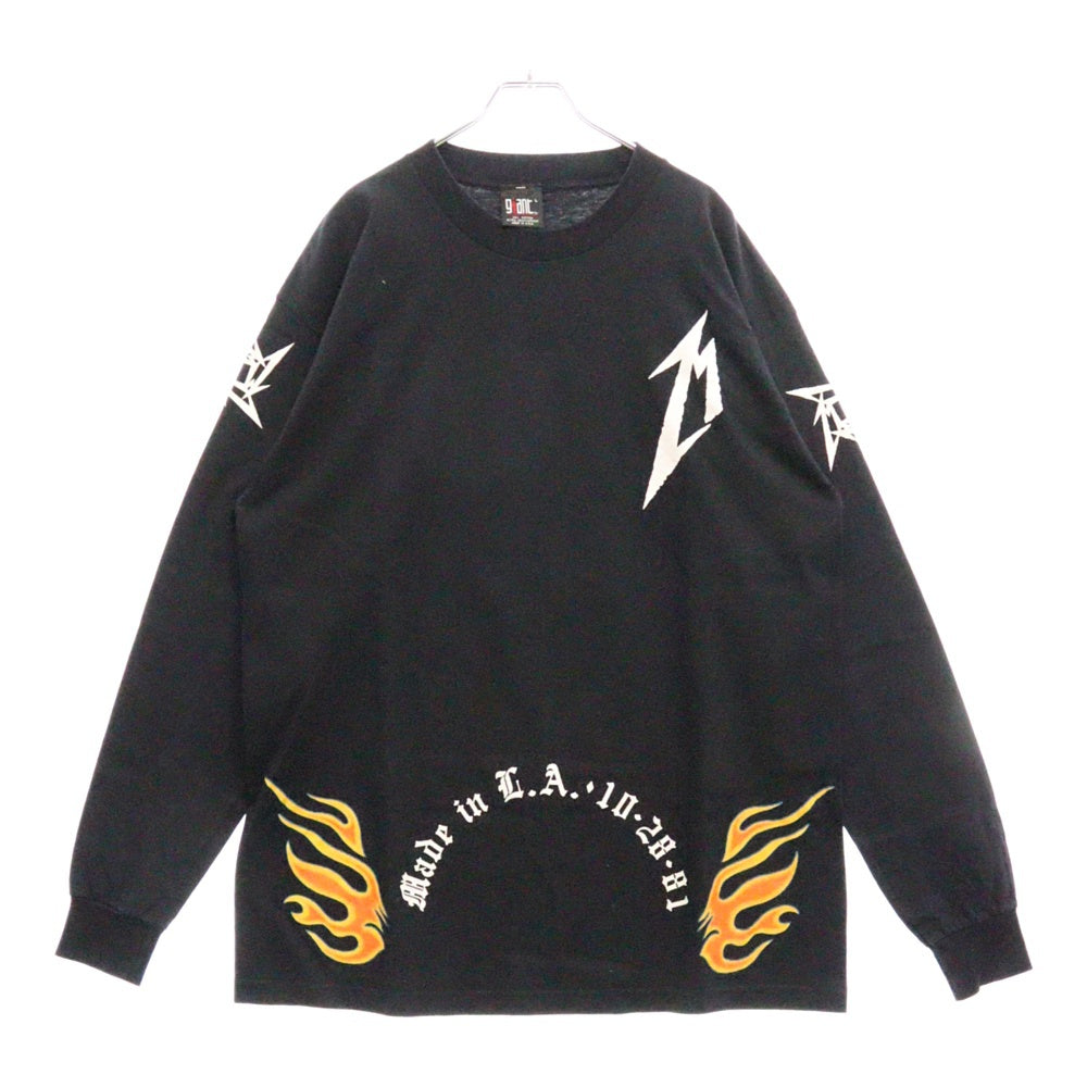 VINTAGE(ヴィンテージ) 90s METALLICA SAN FRANCISCO 15 YEARS LS TEE メタリカ サンフランシスコ 15周年記念 両面プリント長袖Tシャツ カットソー ブラック