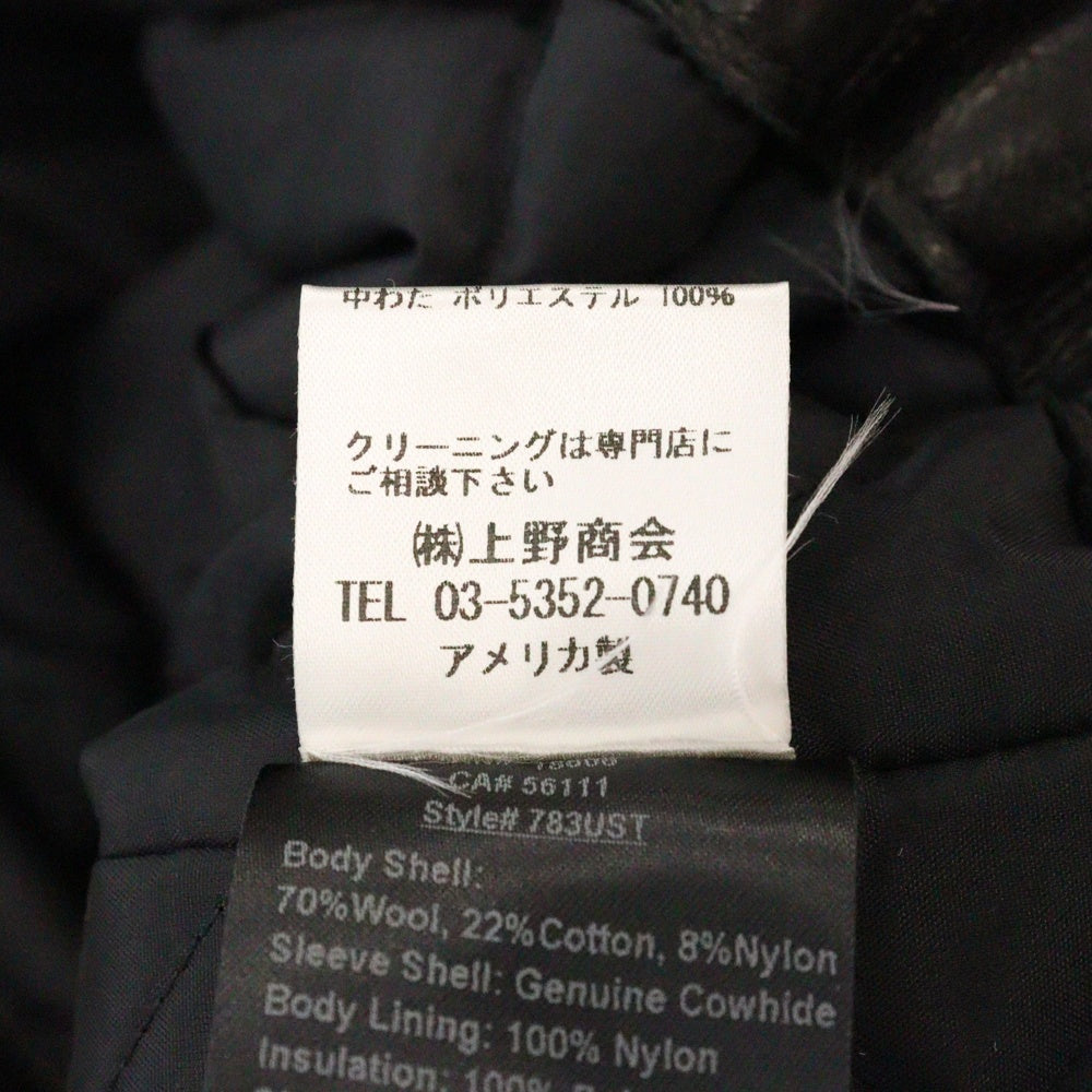 SCHOTT(ショット) 83UST NAVAJO BLANKET ONESTAR TALL ナバホ ブランケット ワンスター レザー ダブルライダースジャケット ブラック/マルチ 7456