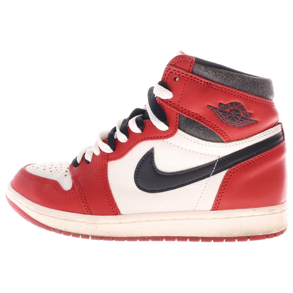 NIKE(ナイキ) AIR JORDAN 1 LOST&FOUND エアジョーダン1 ロスト&ファウンド シカゴ ハイカットスニーカー ホワイト/レッド US8.0/26.0cm DZ5485-612