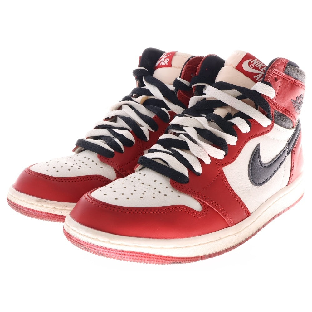 NIKE(ナイキ) AIR JORDAN 1 LOST&FOUND エアジョーダン1 ロスト&ファウンド シカゴ ハイカットスニーカー ホワイト/レッド US8.0/26.0cm DZ5485-612
