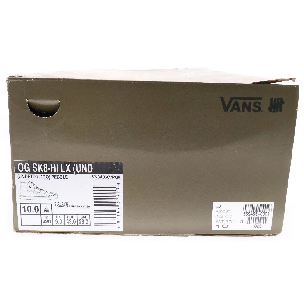 VANS(ヴァンズ) ×UNDEFEATED Sk8-Hi Desert Khaki アンディフィーテッド スケート ハイカットスニーカー ベージュ US10/28cm VN0A36C7PQ6