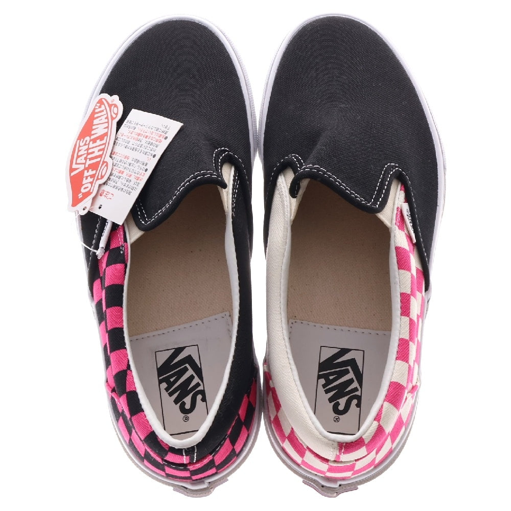 VANS(ヴァンズ) ×BILLYS V98R BILLYS 3rd ANNIVERSARY SLIP ON ビリーズ 3周年記念 スリッポン ローカットスニーカー ブラック/ホワイト/ピンク US10/28cm 564955-0001