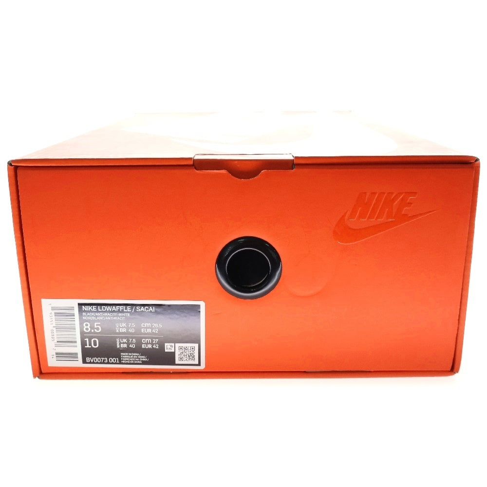 NIKE(ナイキ) ×Sacai LDWAFFLE サカイ エルディーワッフル ローカットスニーカー ブラック/ホワイト US8.5/26.5cm BV0073-001