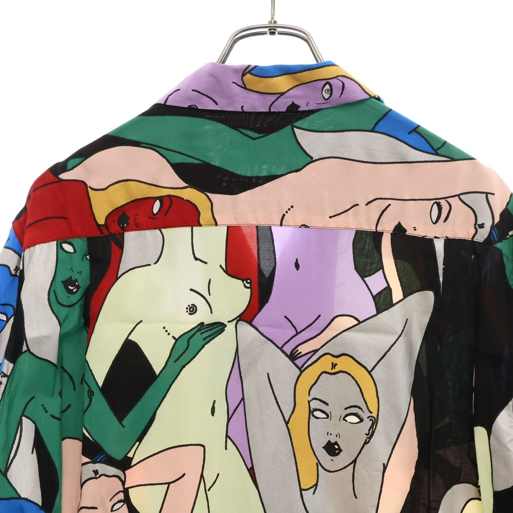 WACKO MARIA(ワコマリア) 22SS HAWAIIAN SHIRT 天国東京百女図 ハワイアン オープンカラー 半袖シャツ マルチ 22SS-WMS-HI02