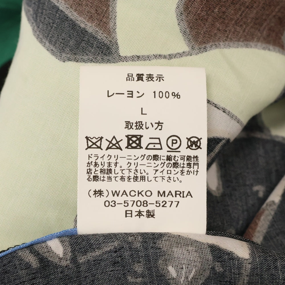 WACKO MARIA(ワコマリア) 22SS HAWAIIAN SHIRT 天国東京百女図 ハワイアン オープンカラー 半袖シャツ マルチ 22SS-WMS-HI02