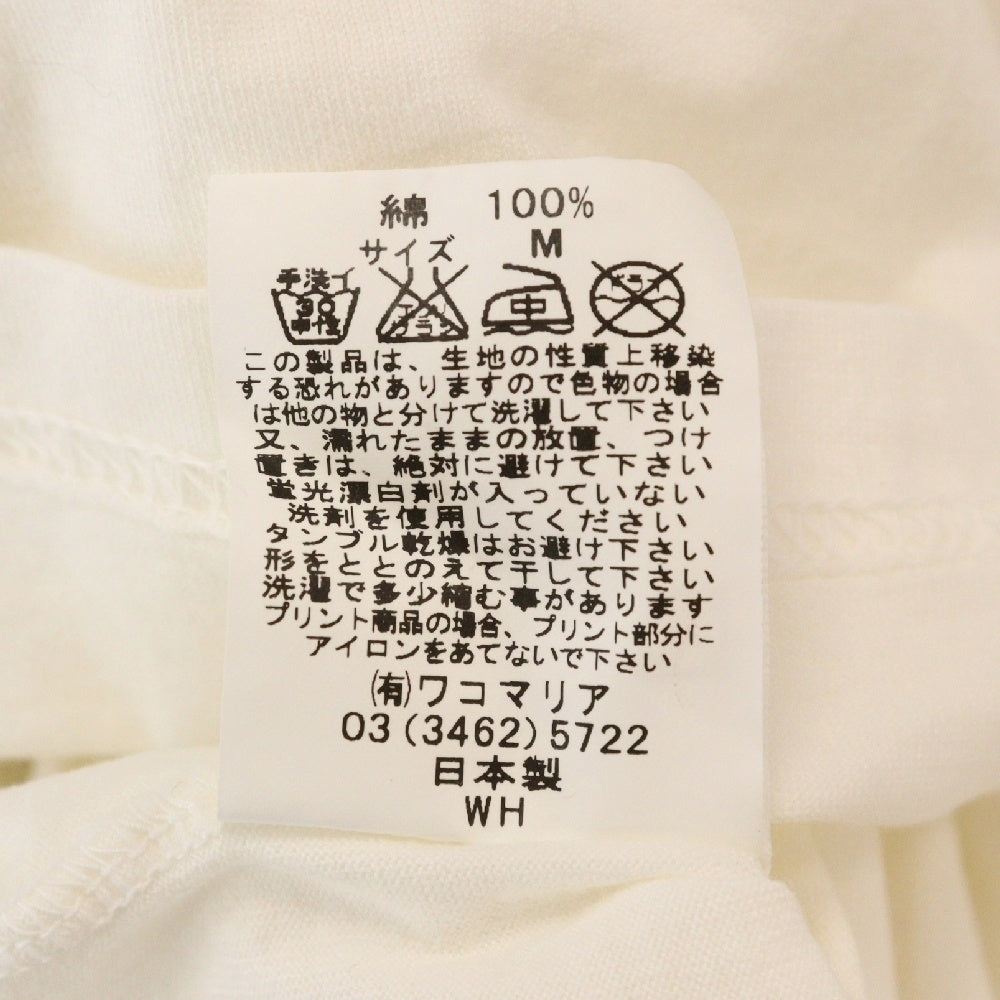 WACKO MARIA(ワコマリア) 初期 EVANS フロントプリント 半袖Tシャツ カットソー ホワイト