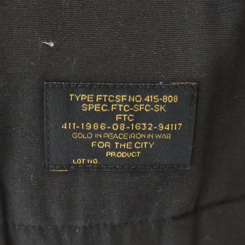 FTC(エフシーティー) 19AW N-1 DECK JACKET デッキジャケット 裏地ボア ブラック FTC019AWJ06