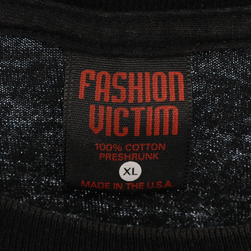 VINTAGE(ヴィンテージ) 90s NEON GENESIS EVANGELION TEE FASHION VICTIM 新世紀エヴァンゲリオン 初号機 プリント 半袖Tシャツ カットソー ブラック