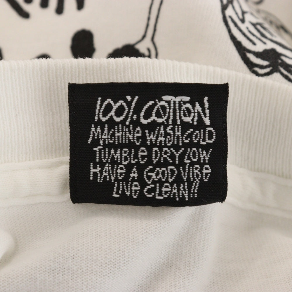 STUSSY(ステューシー) 80s OLD STUSSY World Tour Tee オールドステューシー 黒タグ 両面プリント 半袖Tシャツ カットソー ホワイト