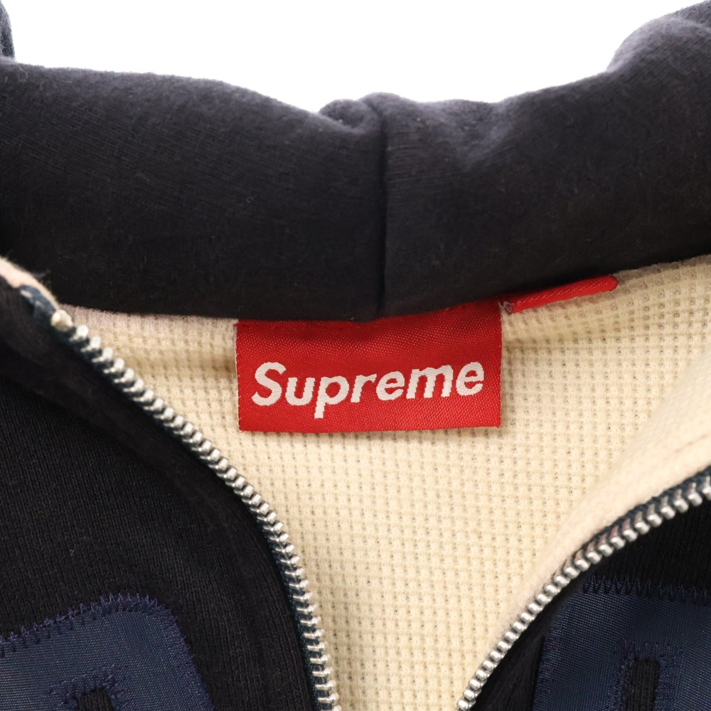 SUPREME(シュプリーム) Arc Logo Zip Up Sweatshirt アーチロゴ 裏地サーマル ジップアップ プルオーバースウェットパーカー ネイビー