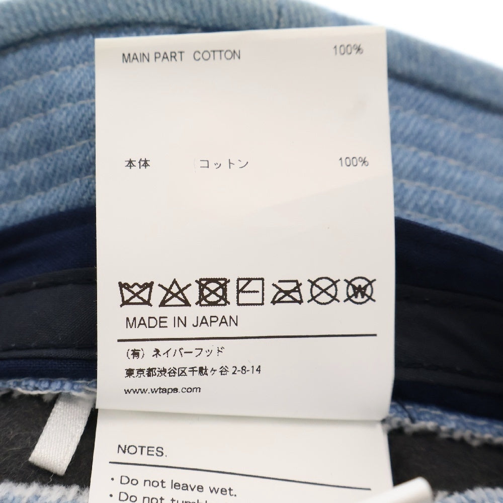 WTAPS(ダブルタップス) 21SS BUCKET 01 HAT COTTON DENIM デニム バケットハット インディゴ 211HCDT-HT13