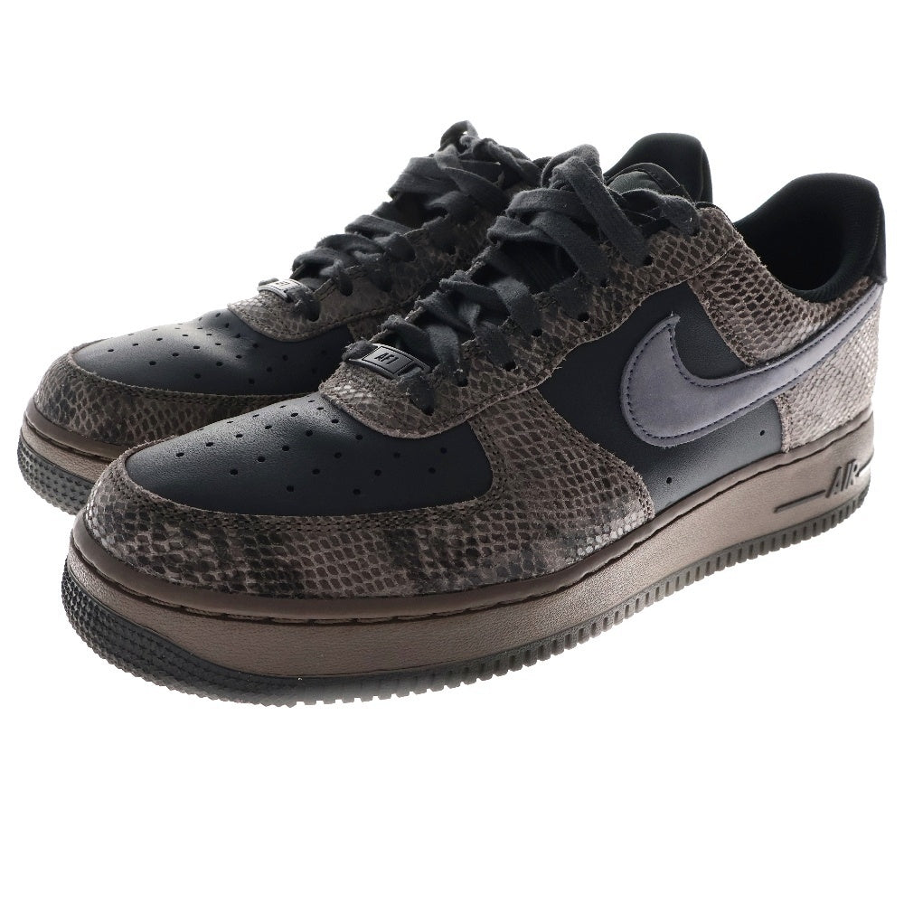 NIKE(ナイキ) AIR FORCE 1 07 LV8 エア フォース ローカットスニーカー スネーク US10.5/28.5cm グレー/ブラック CI5766-994