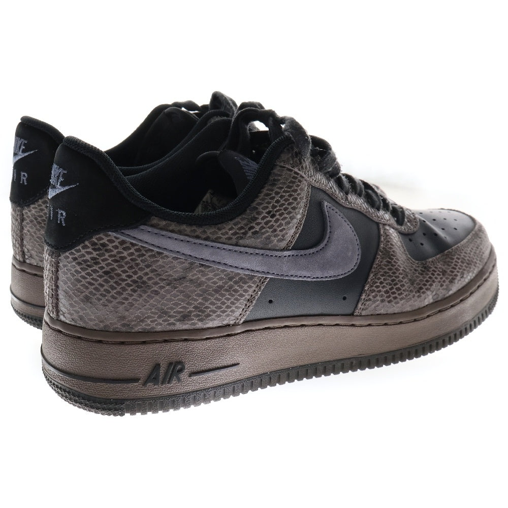 NIKE(ナイキ) AIR FORCE 1 07 LV8 エア フォース ローカットスニーカー スネーク US10.5/28.5cm グレー/ブラック CI5766-994