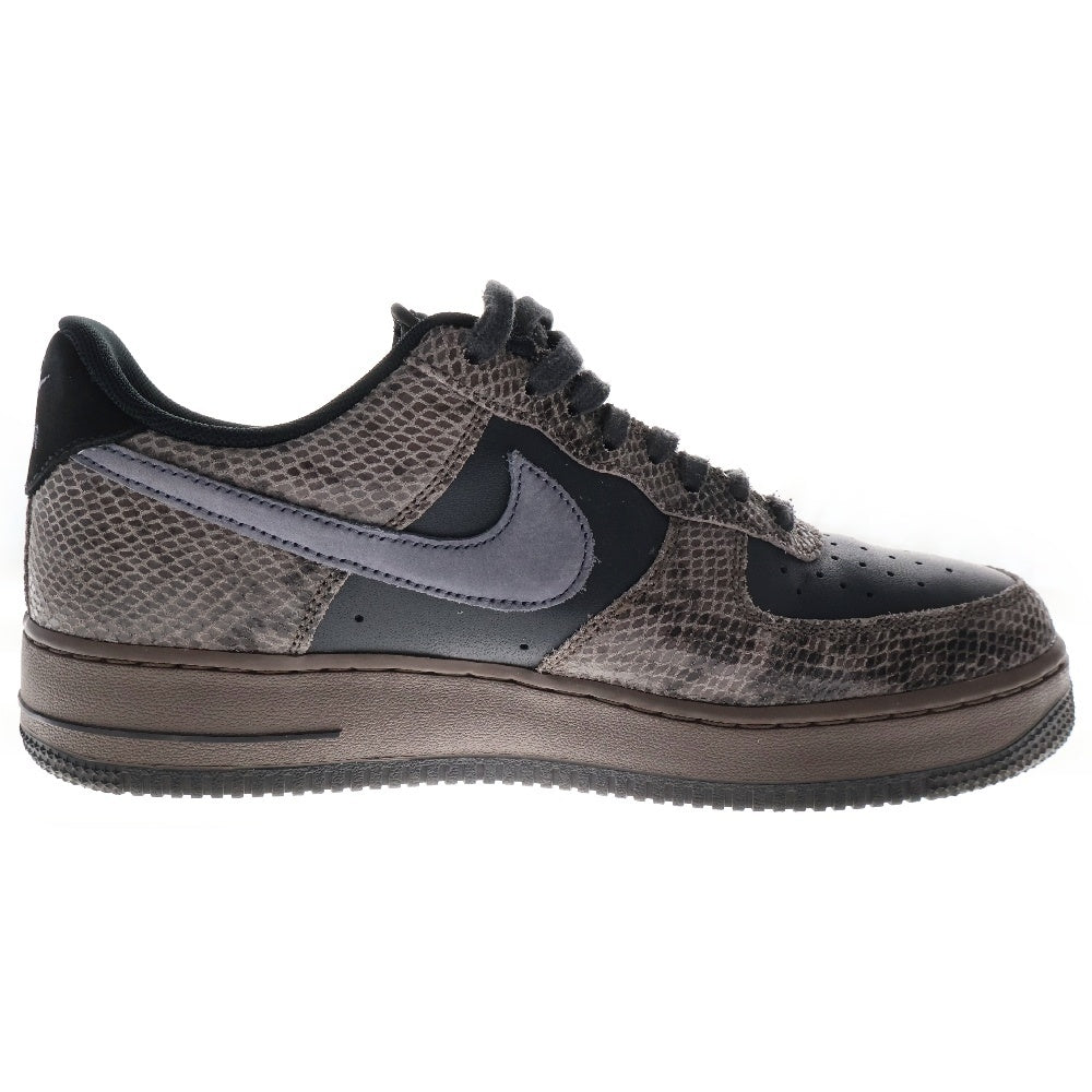 NIKE(ナイキ) AIR FORCE 1 07 LV8 エア フォース ローカットスニーカー スネーク US10.5/28.5cm グレー/ブラック CI5766-994