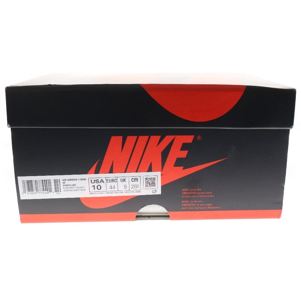 NIKE(ナイキ) AIR JORDAN 1 HIGH 85 BRED エアジョーダン 1 ブレッド ハイカットスニーカー レッド/ブラック US10/28cm HV6674-067
