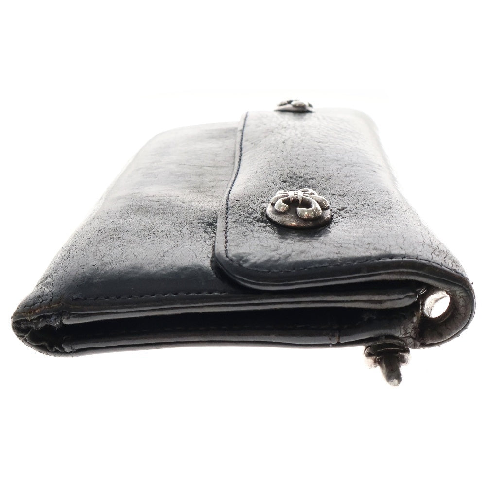 CHROME HEARTS(クロムハーツ) WAVE ウェーブ レザーウォレット 財布 ブラック BCA374