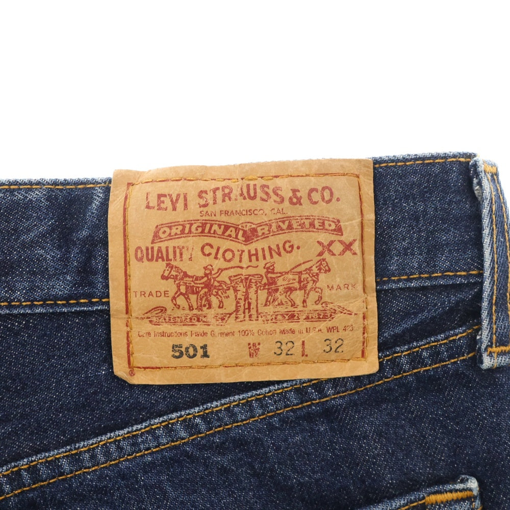 Levi's(リーバイス) 90s VINATGE ヴィンテージ ボタン裏553 USA製 501 スモールe ボタンフライ デニムパンツ インディゴ