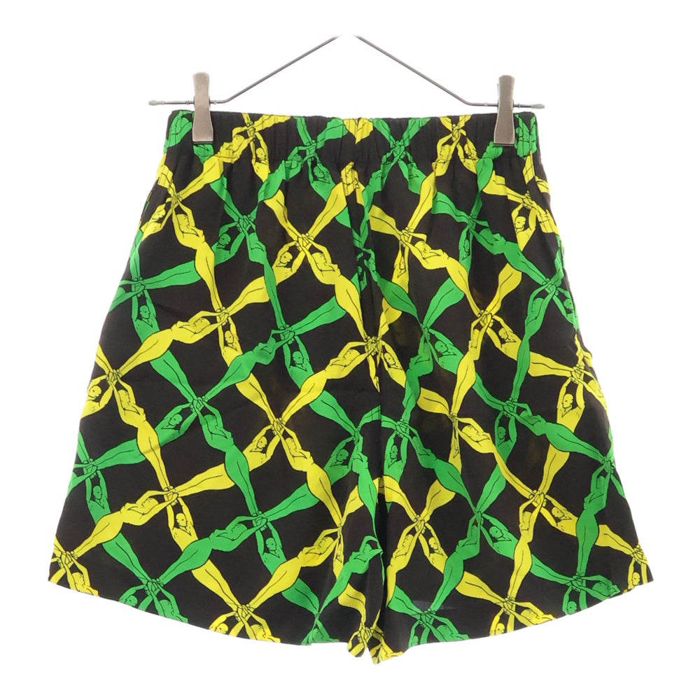 BOTTEGA VENETA(ボッテガヴェネタ) Fantasia Print Shorts ファンタジア プリント ショートパンツ イエロー/グリーン 652513 V0G60