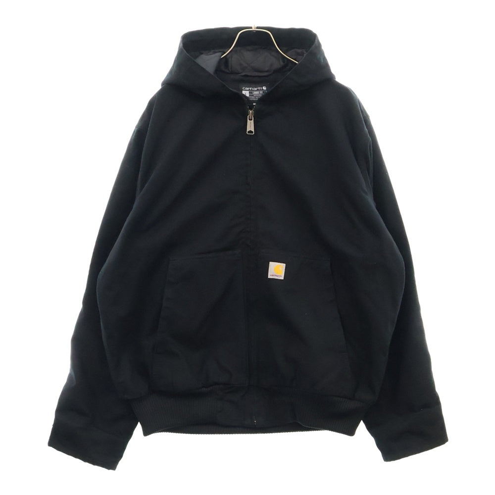 CARHARTT(カーハート) LOOSE FIT ACTIVE JACKET ルーズフィット アクティブ フーディー ジップアップジャケット ブラック J130-M