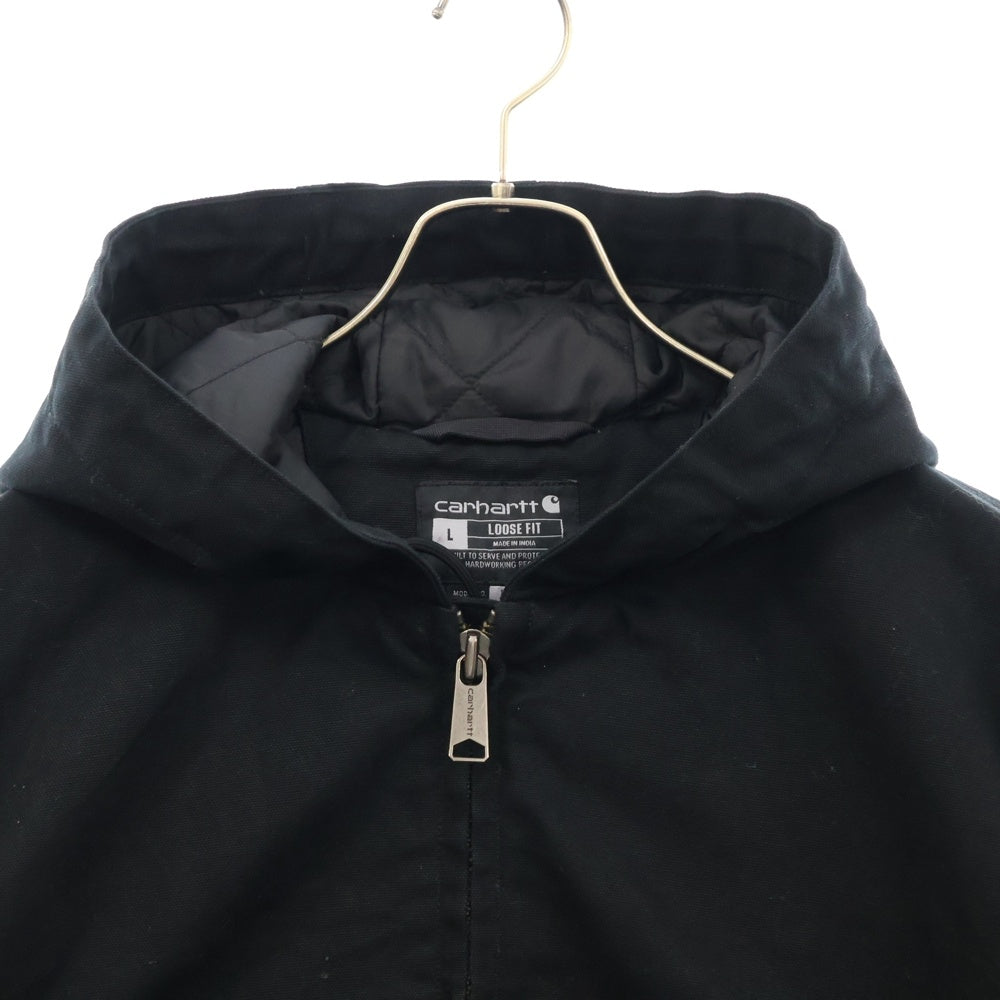 CARHARTT(カーハート) LOOSE FIT ACTIVE JACKET ルーズフィット アクティブ フーディー ジップアップジャケット ブラック J130-M