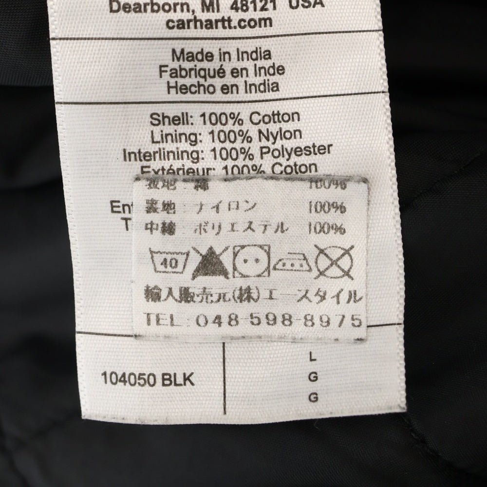 CARHARTT(カーハート) LOOSE FIT ACTIVE JACKET ルーズフィット アクティブ フーディー ジップアップジャケット ブラック J130-M