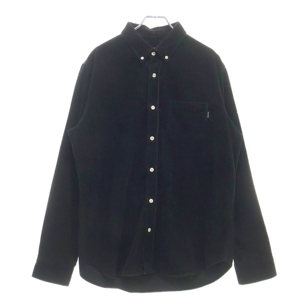 SUPREME(シュプリーム) 16AW Corduroy Shirt コーデュロイ ボタンダウン 長袖シャツ ブラック