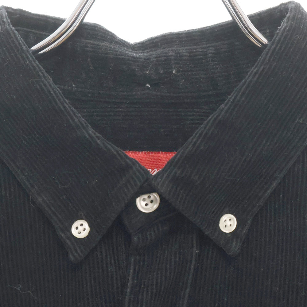 SUPREME(シュプリーム) 16AW Corduroy Shirt コーデュロイ ボタンダウン 長袖シャツ ブラック