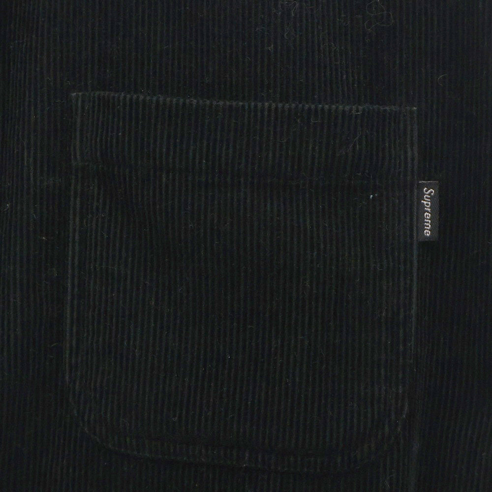 SUPREME(シュプリーム) 16AW Corduroy Shirt コーデュロイ ボタンダウン 長袖シャツ ブラック