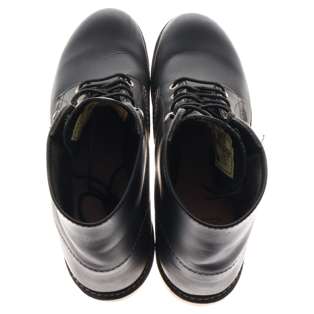 RED WING(レッド ウイング) IRISH SETTER 6' ROUND-TOE アイリッシュセッター ラウンドトゥ レザー レースアップブーツ ブラック US7.5/25.5cm 8165