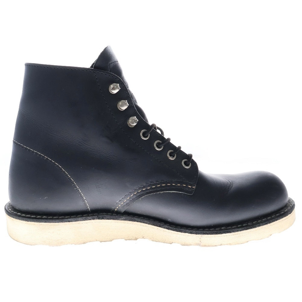 RED WING(レッド ウイング) IRISH SETTER 6' ROUND-TOE アイリッシュセッター ラウンドトゥ レザー レースアップブーツ ブラック US7.5/25.5cm 8165