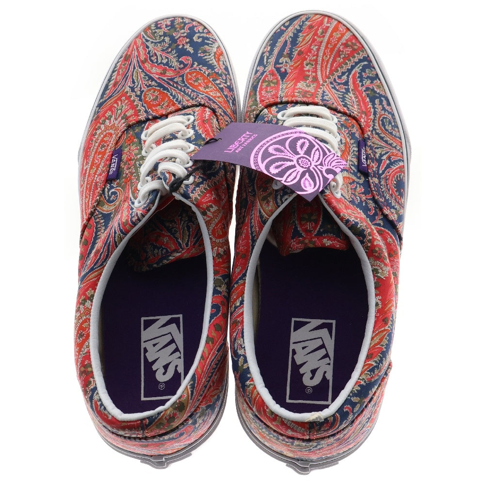 VANS(ヴァンズ) ×LIBERTY Era Paisley/Navy リバティ エラ ペーズリー ローカットスニーカー レッド/ネイビー US9.5/27.5cm VN-0TN98OR