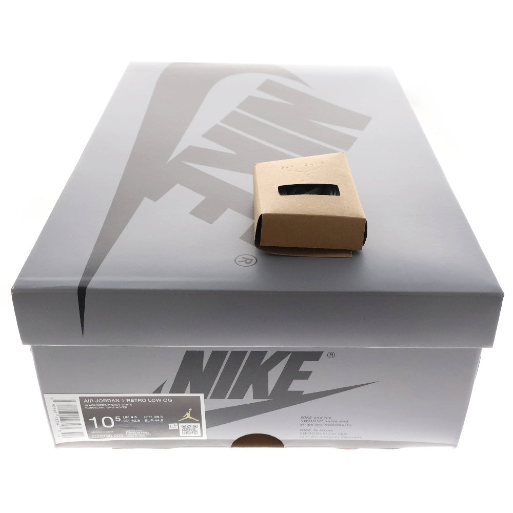 NIKE(ナイキ) AIR JORDAN 1 RETRO LOW OG SHADOW エアジョーダン1シャドウ ローカットスニーカー ブラック/グレー US10.5/28.5cm CZ0790-003