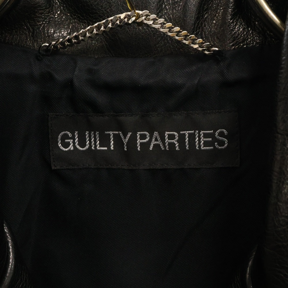 WACKO MARIA(ワコマリア) 24SS COWHIDE LEATHER DOUBLE RIDERS JACKET TYPE-1 カウレザー ダブルライダースジャケット ブラック 24SS-WMO-BL03