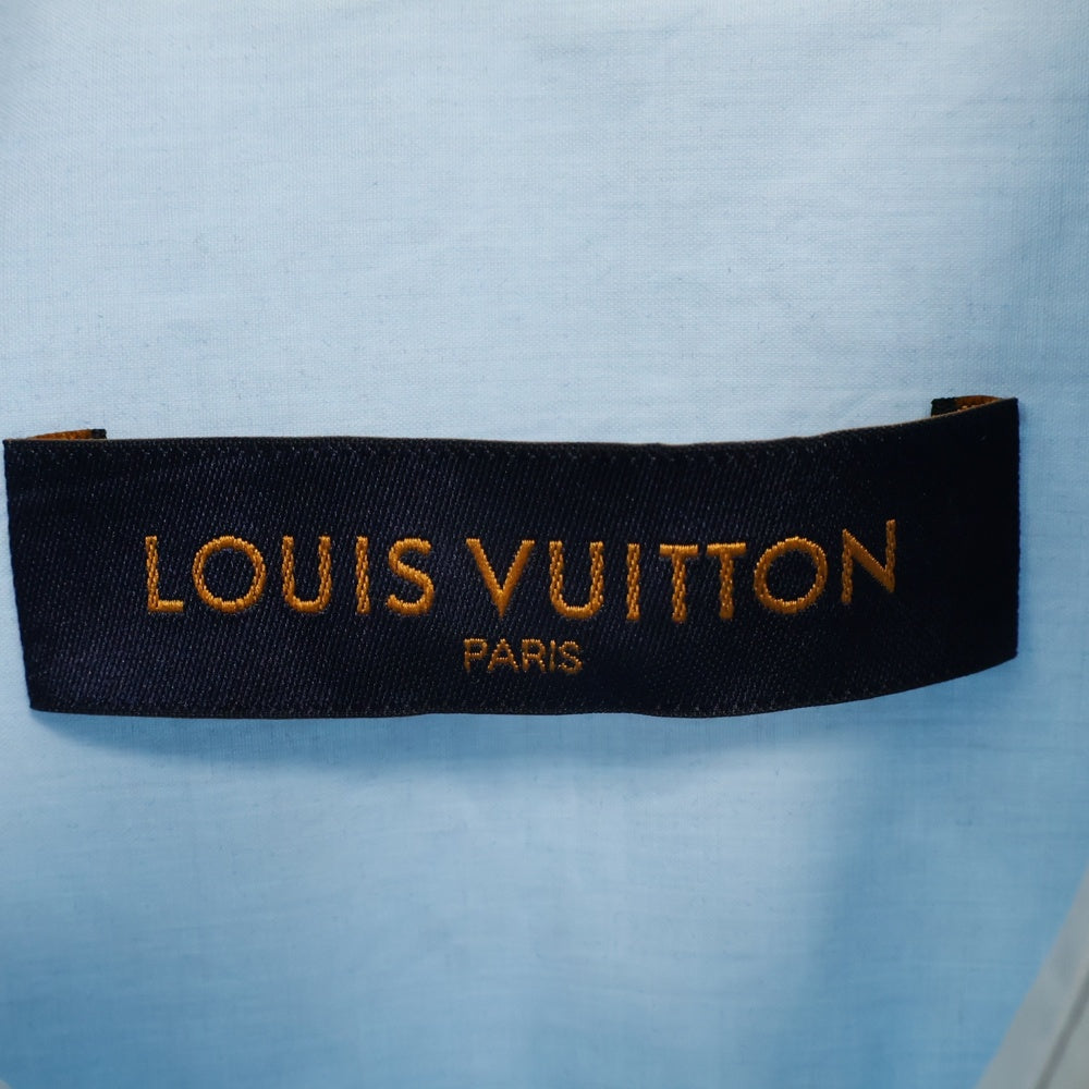 LOUIS VUITTON(ルイヴィトン) 20SS フロントポケット コットン 長袖シャツ ブルー RM201 JLF HIS95W