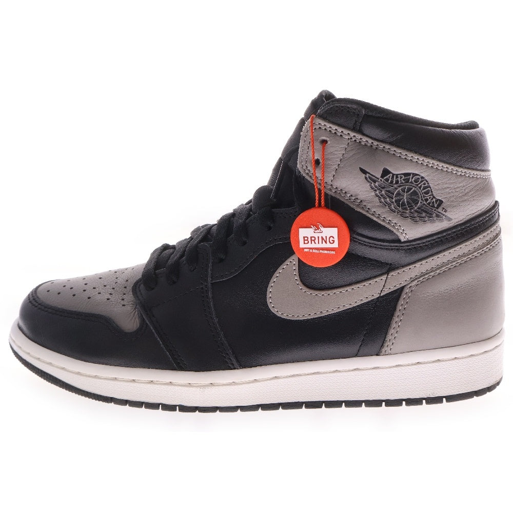 NIKE(ナイキ) AIR JORDAN1 RETRO HIGH OG SHADOW エアジョーダン1 レトロ ハイカットスニーカー シャドー グレー/ブラック US9.5/27.5cm 555088-013