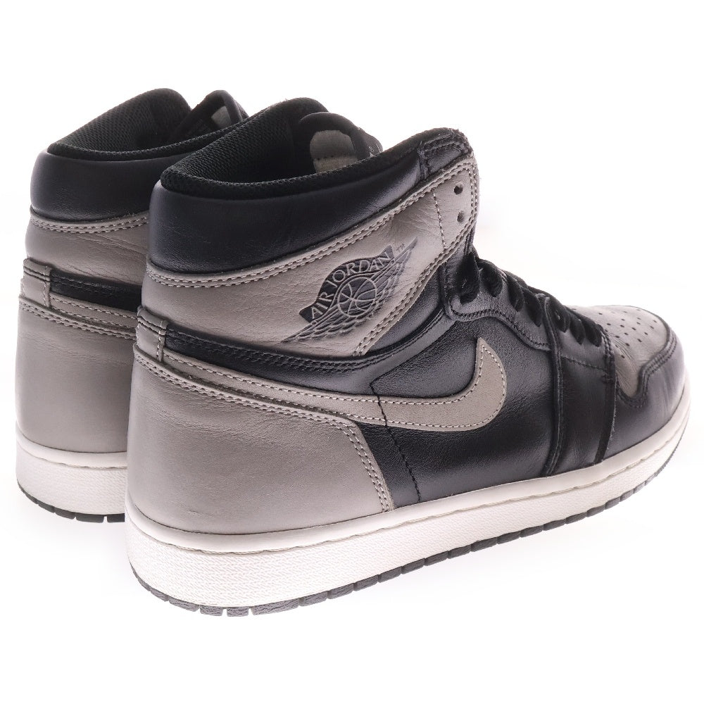 NIKE(ナイキ) AIR JORDAN1 RETRO HIGH OG SHADOW エアジョーダン1 レトロ ハイカットスニーカー シャドー グレー/ブラック US9.5/27.5cm 555088-013