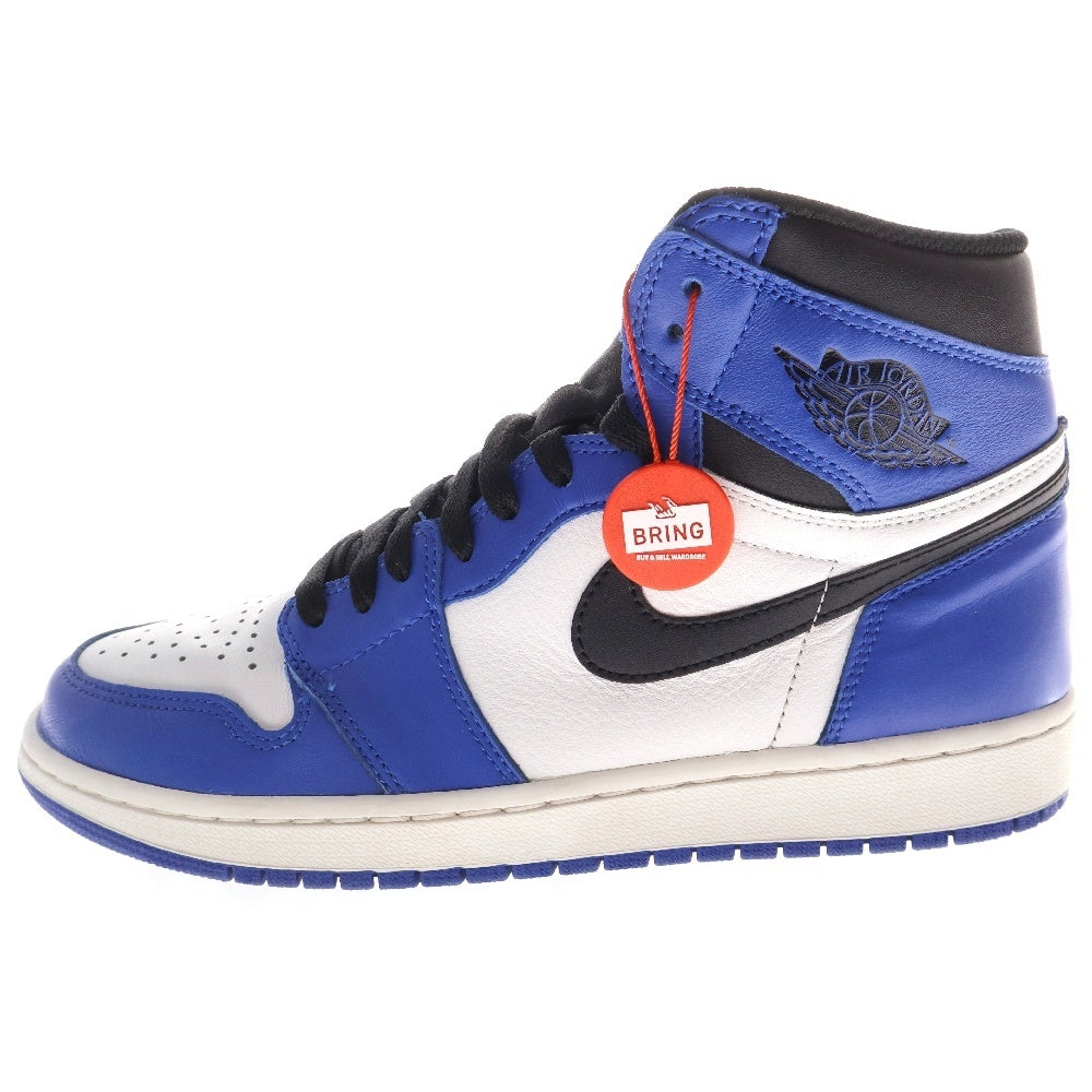 NIKE(ナイキ) AIR JORDAN 1 RETRO HIGH OG GAME ROYAL エアジョーダン1 レトロハイ ゲームロイヤル ハイカットスニーカー ホワイト/ブルー US9.5/27.5cm 555088-403