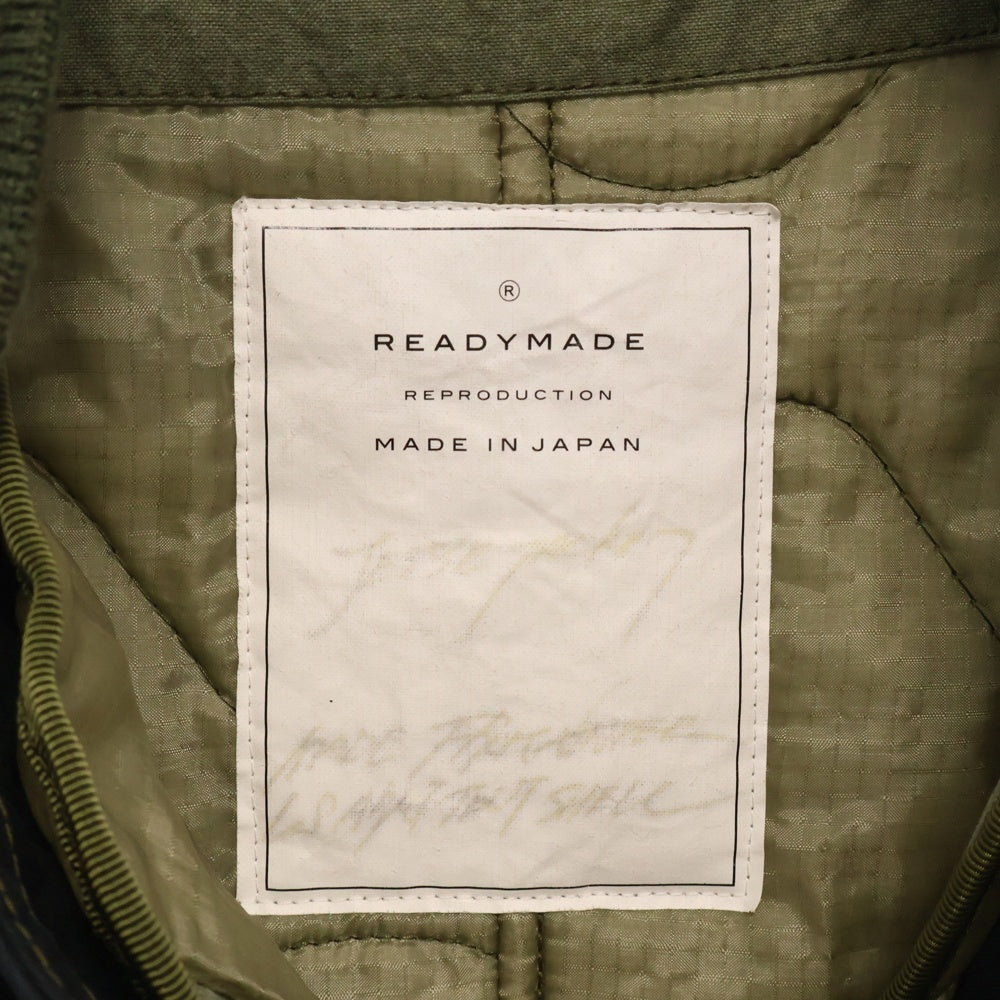READY MADE(レディメイド) JESSE JACKET MA-1 ジェシー中綿ジャケット ライナー付き ブラック/カーキ
