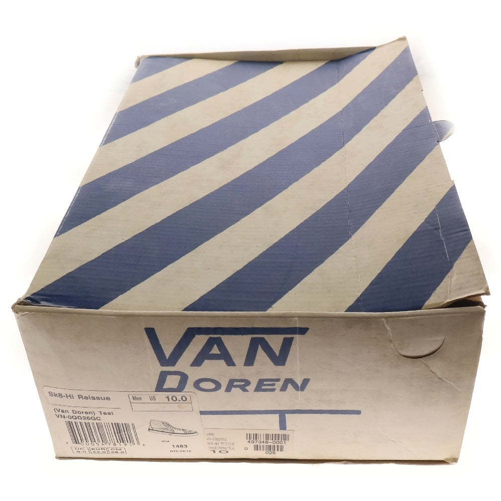 VANS(ヴァンズ) Sk8-Hi Reissue Van Doren Teal スケートハイ リイシュー ヴァン・ドーレン ティール ハイカットスニーカー ブルー US10/28cm VN-0QG26GC